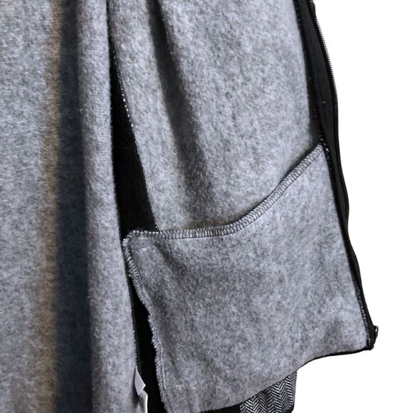 Marc New York Andrew Marc Jacket Women's SZ L Zip Up Black White Herringbone - Picture 13 of 16